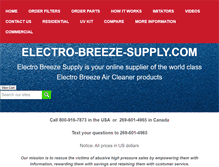 Tablet Screenshot of electro-breeze-supply.com